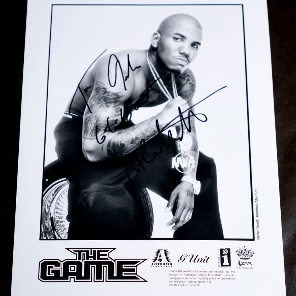 The Game "Official" Autograph Head Shot
